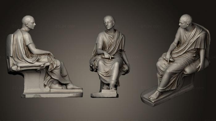 Statues antique and historical (Togato Seduto, STKA_1314) 3D models for cnc